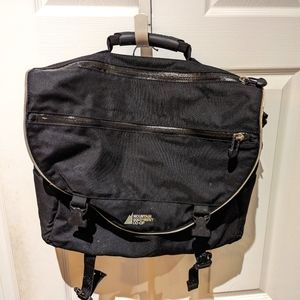 Vintage Black MEC cycling bag / briefcase / messenger bag